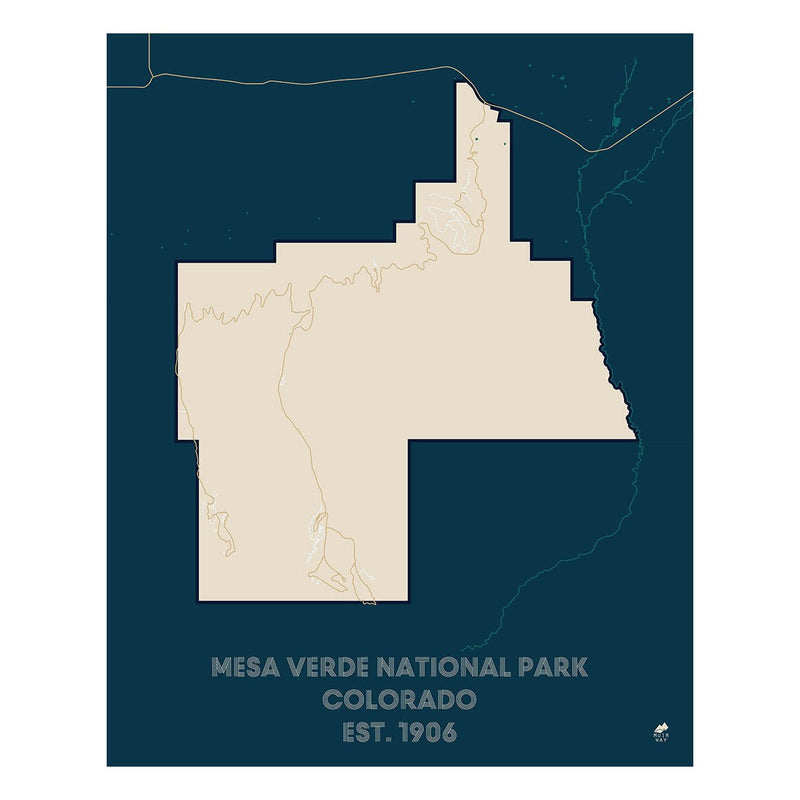Mesa Verde National Park Map - Muir Way - National Park