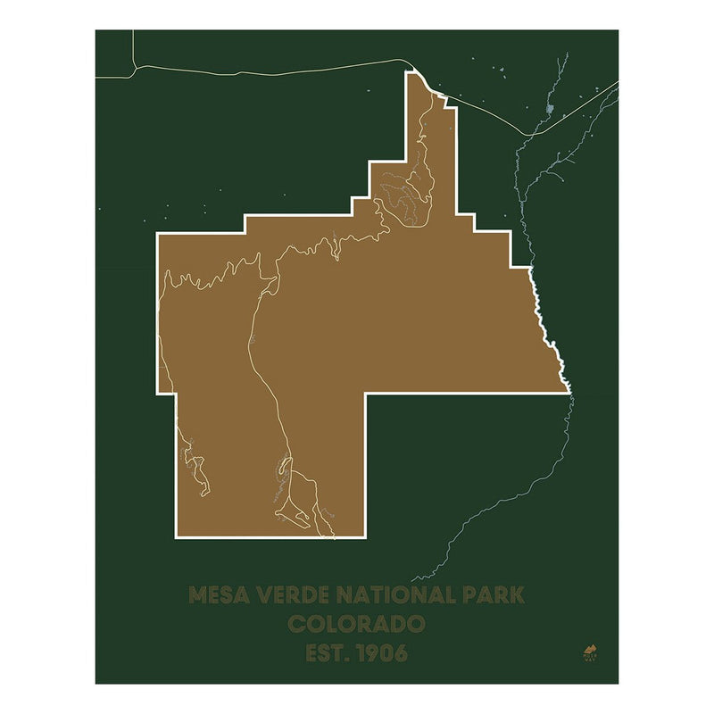 Mesa Verde National Park Map - Muir Way - National Park