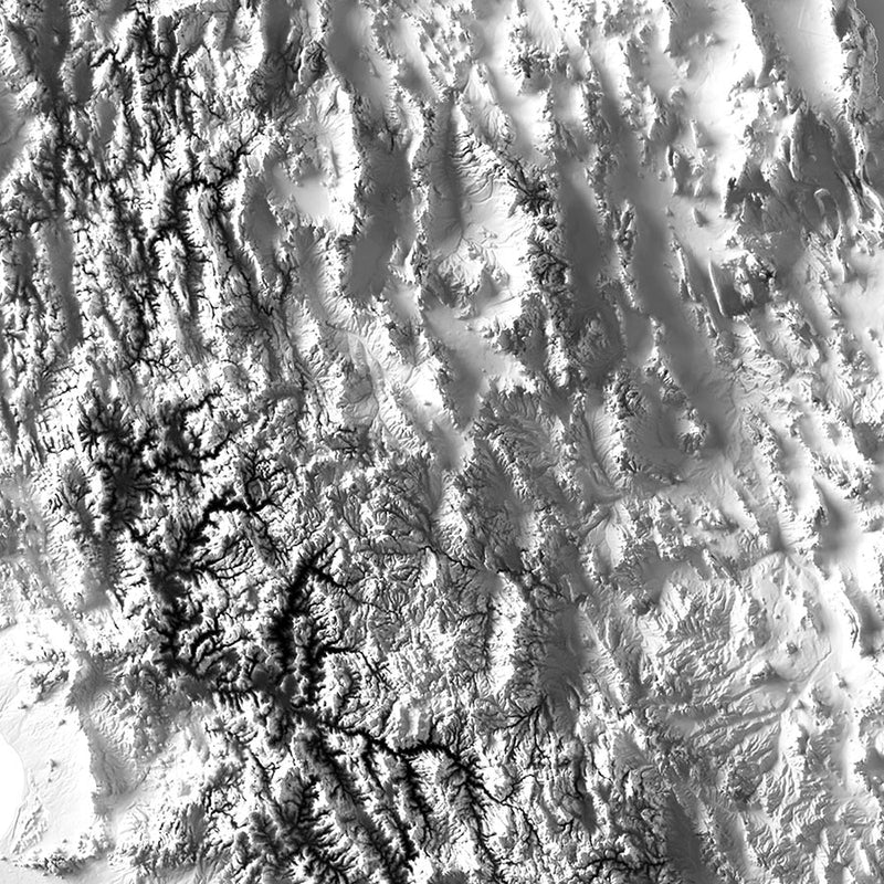 Mexico Elevation Map - Muir Way - Elevation