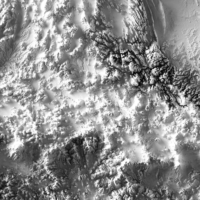 Mexico Elevation Map - Muir Way - Elevation