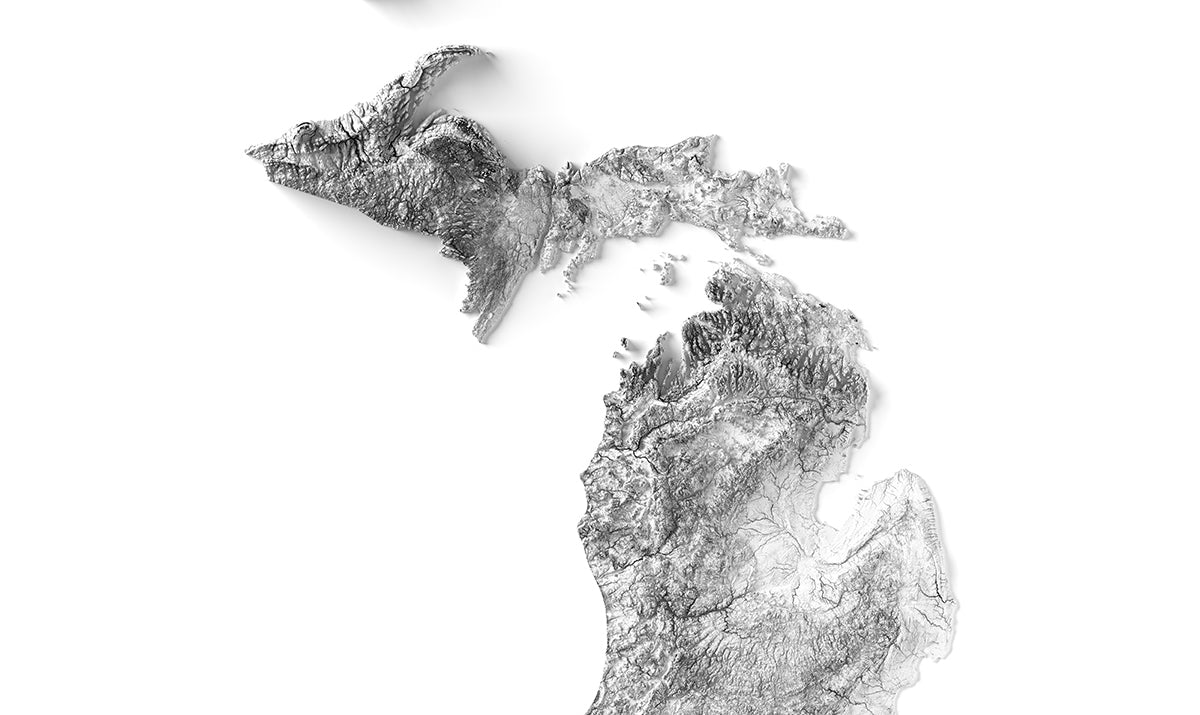 Michigan 3D Map