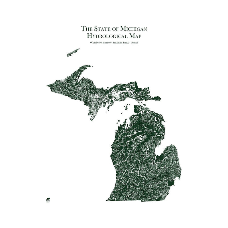 Michigan Hydrological Map - Muir Way - Hydrology