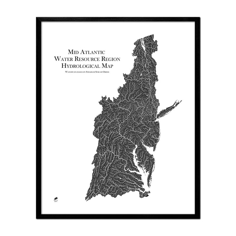 Mid Atlantic Regional Hydrological Map - Muir Way - Hydrology
