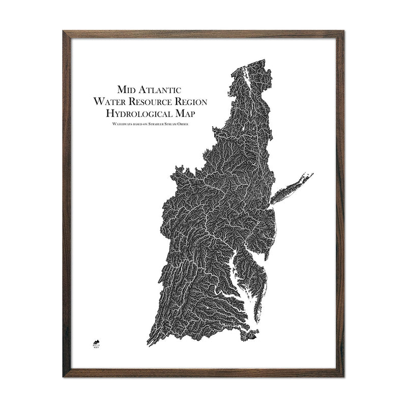 Mid Atlantic Regional Hydrological Map - Muir Way - Hydrology
