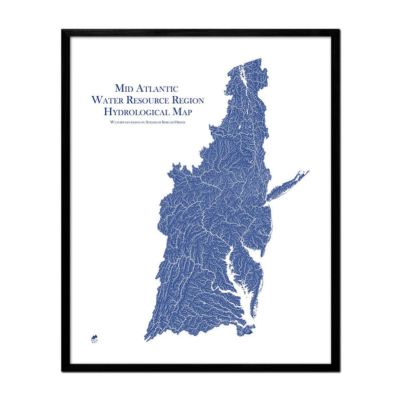 Mid Atlantic Regional Hydrological Map - Muir Way - Hydrology