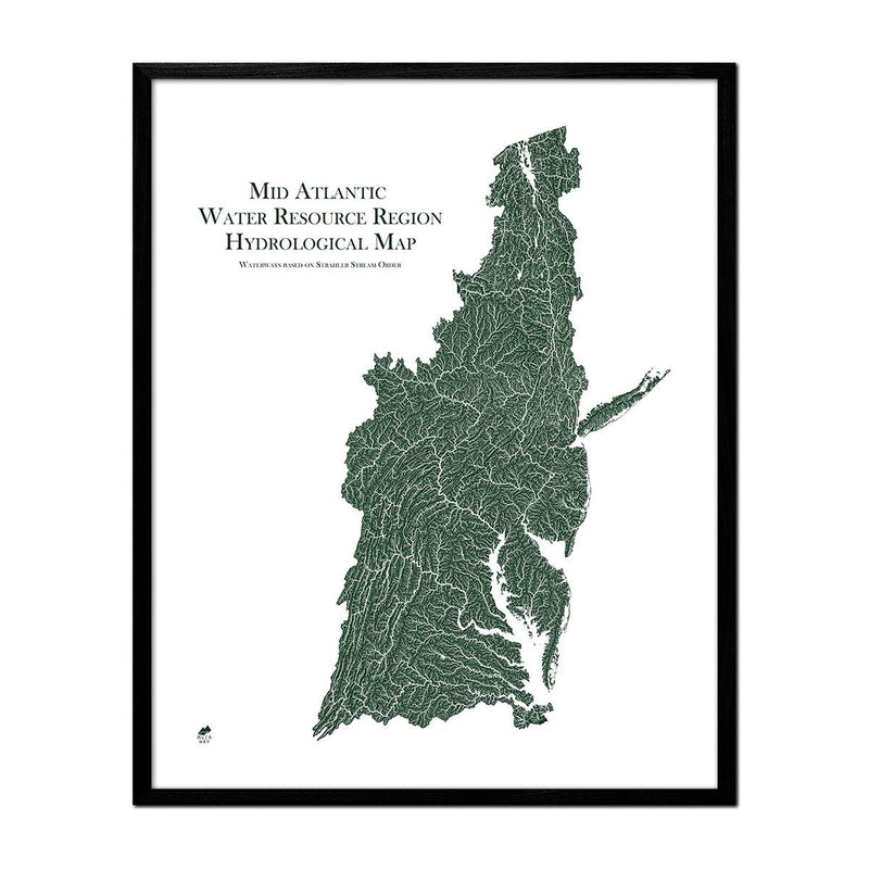 Mid Atlantic Regional Hydrological Map - Muir Way - Hydrology