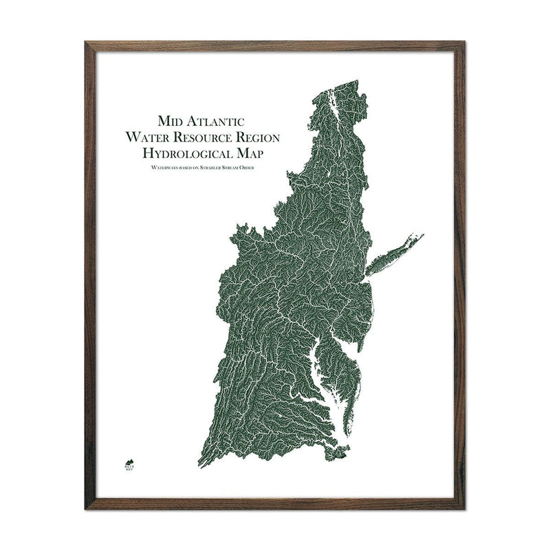 Mid Atlantic Regional Hydrological Map - Muir Way - Hydrology