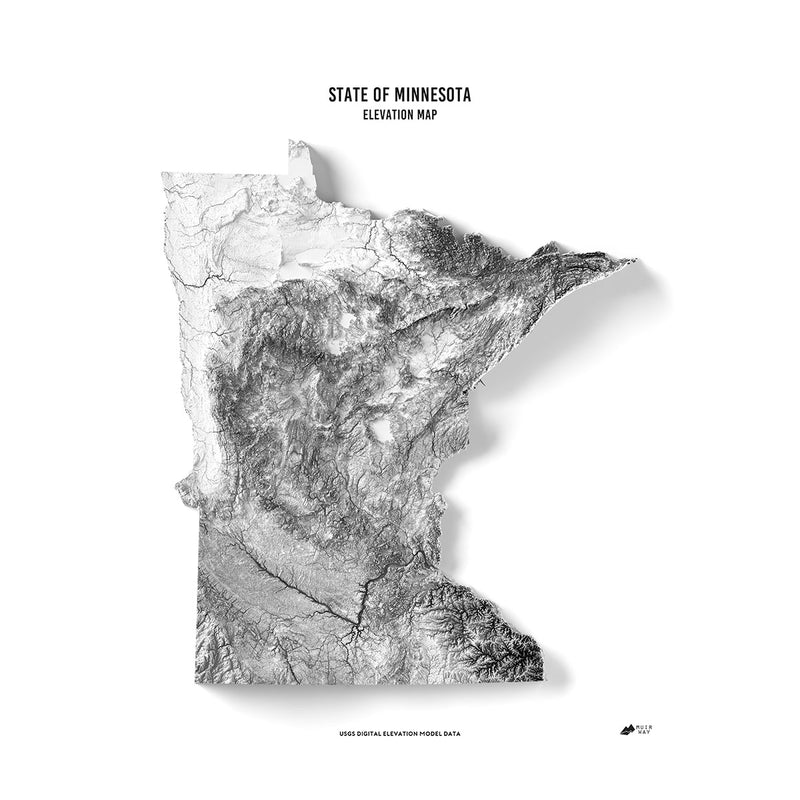 Minnesota Elevation Map - Muir Way - Elevation