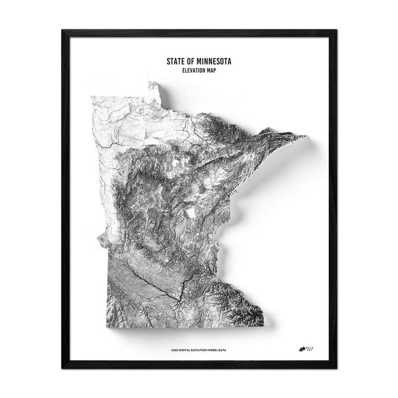 Minnesota Elevation Map - Muir Way - Elevation