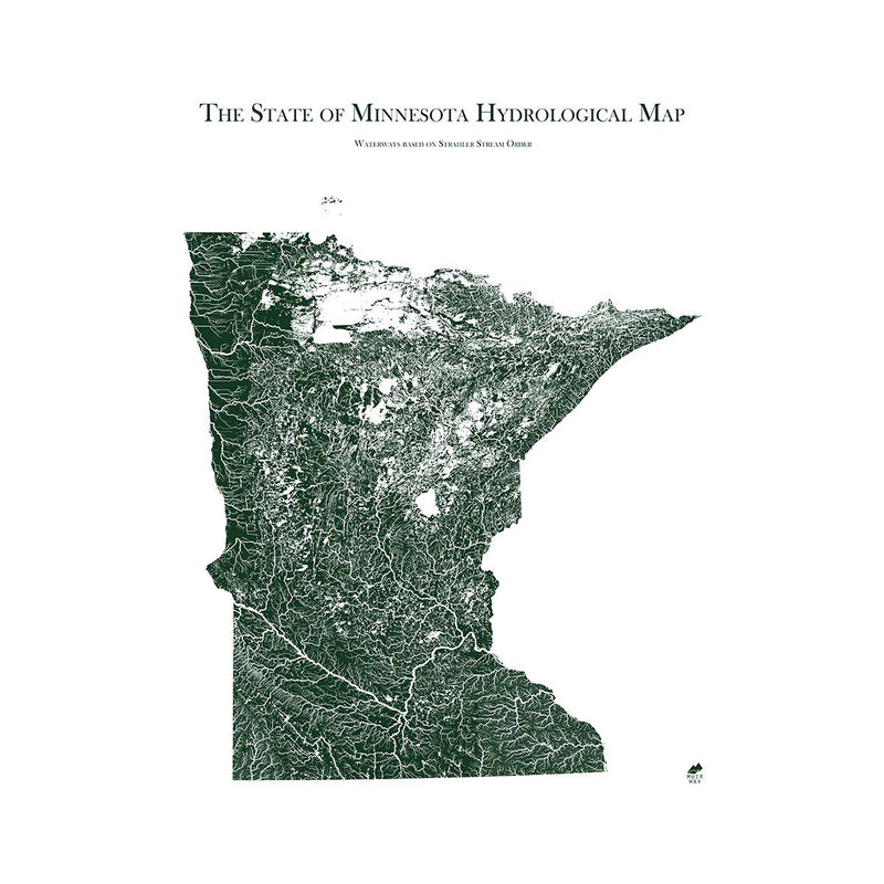Minnesota Hydrological Map - Muir Way - Hydrology