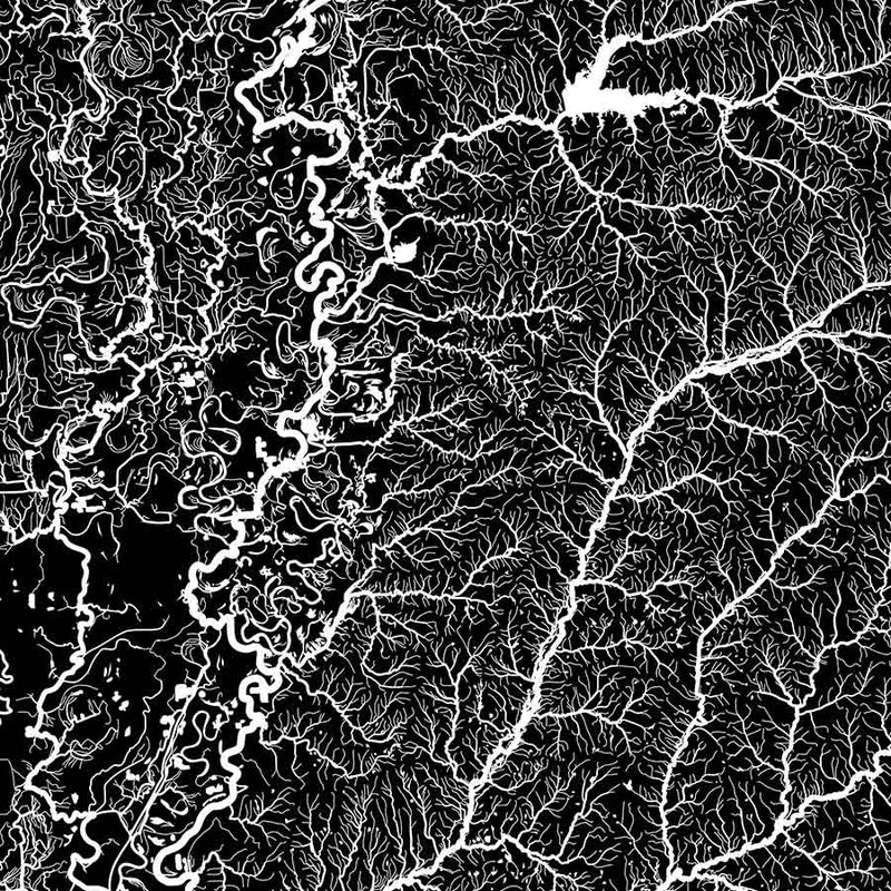 Mississippi Hydrological Map - Muir Way - Hydrology
