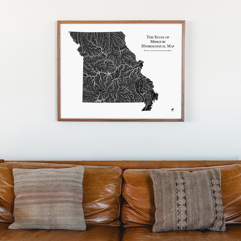 Missouri Hydrological Map - Muir Way - Hydrology