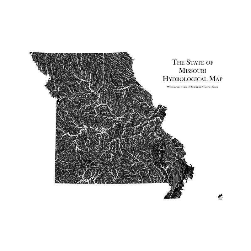 Missouri Hydrological Map - Muir Way - Hydrology