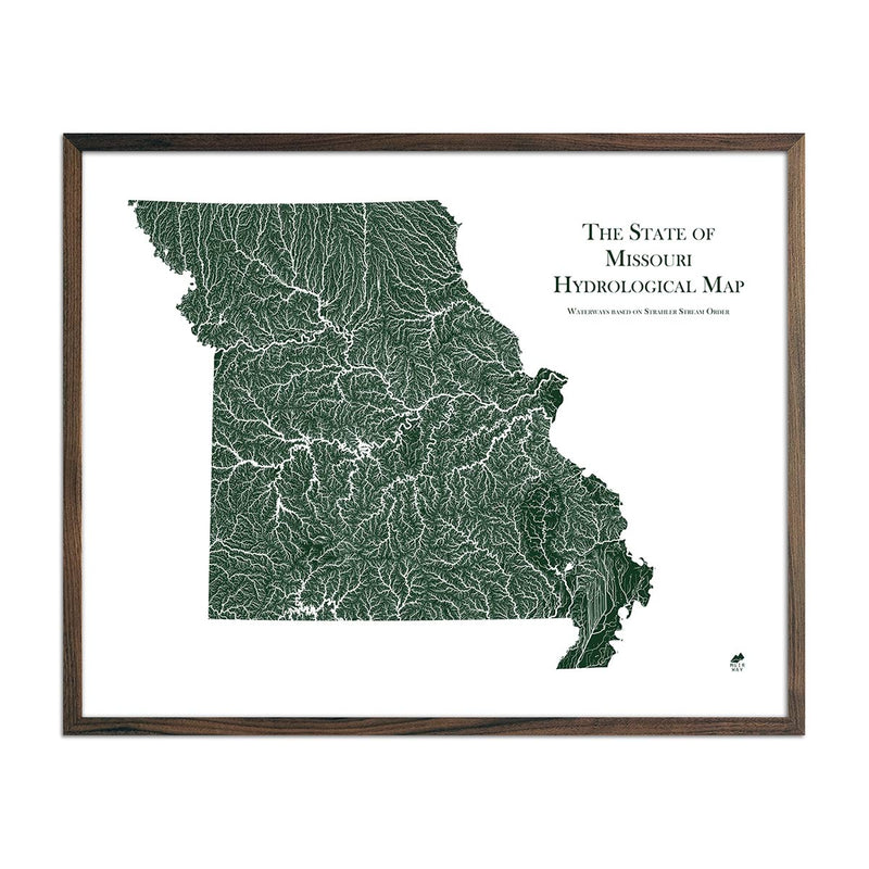 Missouri Hydrological Map - Muir Way - Hydrology