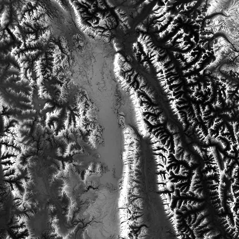 Montana Elevation Map - Muir Way - Elevation