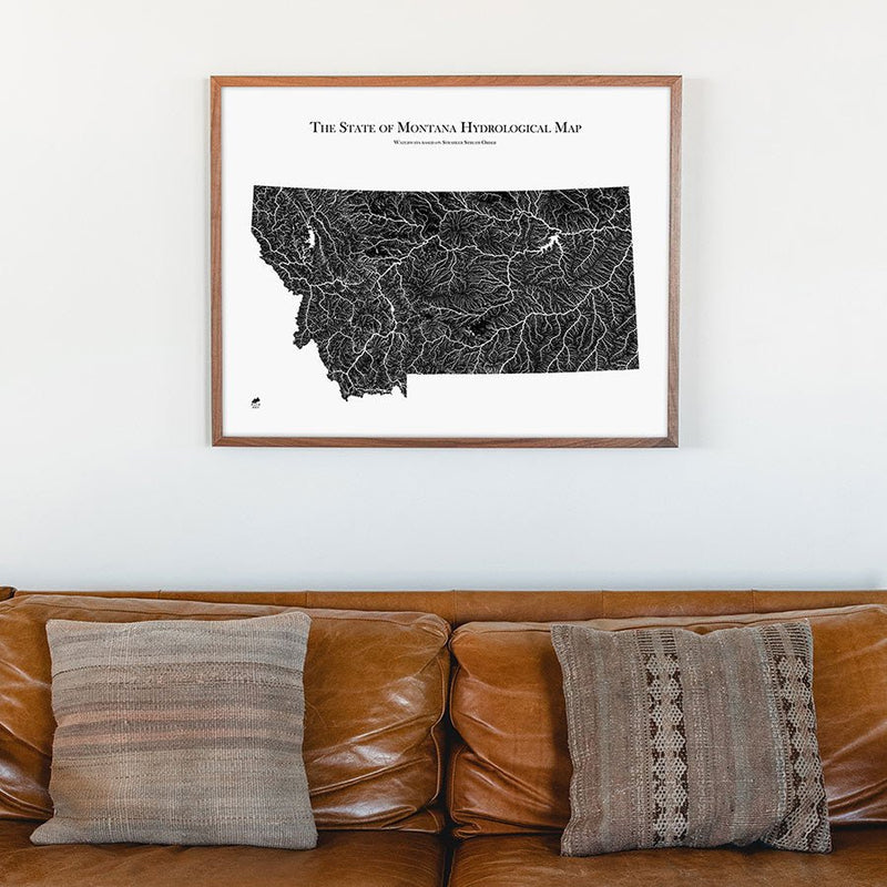 Montana Hydrological Map - Muir Way - Hydrology