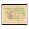 Montana Territory 1876 Map