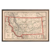 Vintage Map of Montana 1883