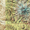 Mount Rainier Shaded Relief Map