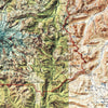 Mount Rainier Shaded Relief Map