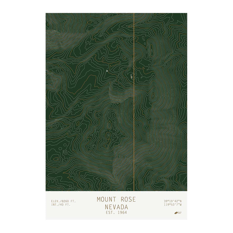 Mount Rose, Nevada - Muir Way - TOPO Series