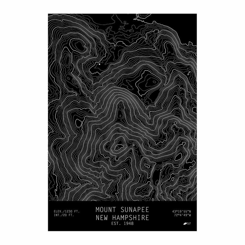 Mount Sunapee, New Hampshire - Muir Way - TOPO Series