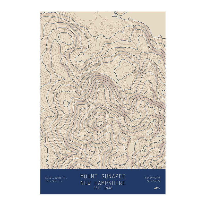 Mount Sunapee, New Hampshire - Muir Way - TOPO Series