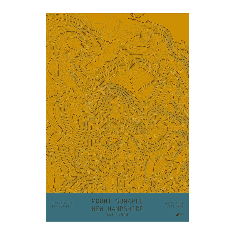 Mount Sunapee, New Hampshire - Muir Way - TOPO Series