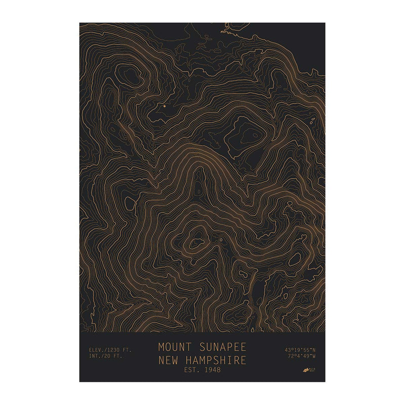 Mount Sunapee, New Hampshire - Muir Way - TOPO Series