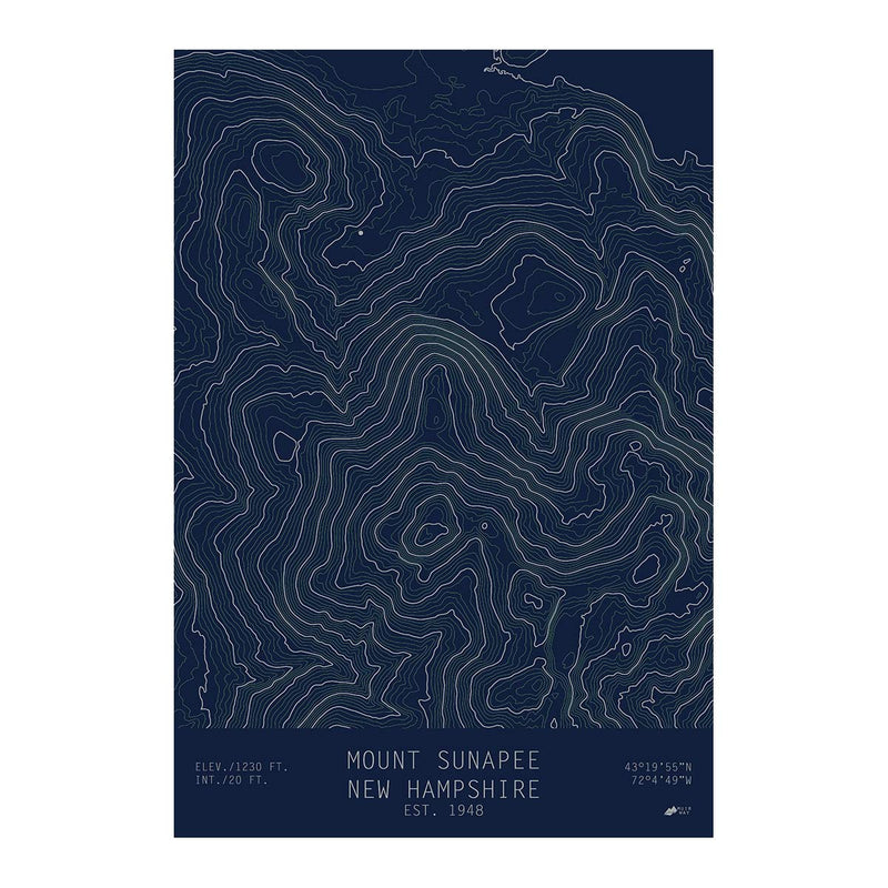 Mount Sunapee, New Hampshire - Muir Way - TOPO Series