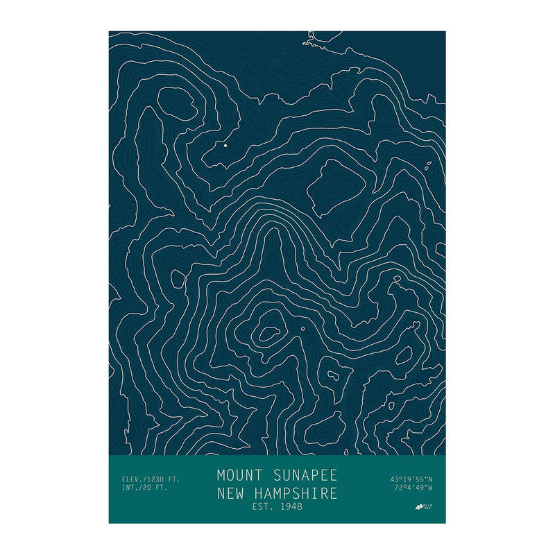 Mount Sunapee, New Hampshire - Muir Way - TOPO Series