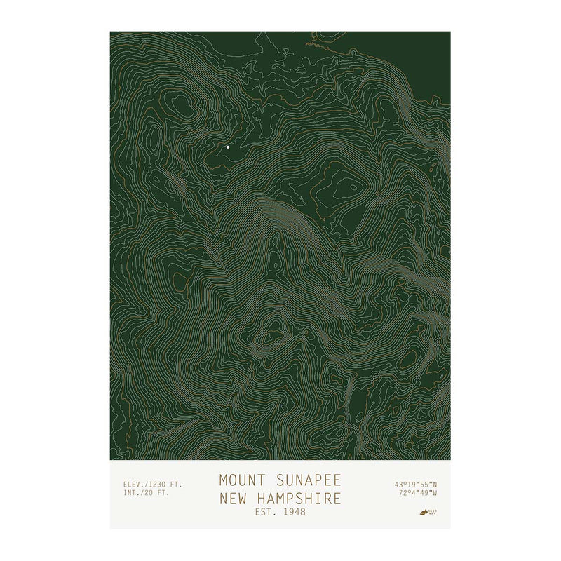 Mount Sunapee, New Hampshire - Muir Way - TOPO Series