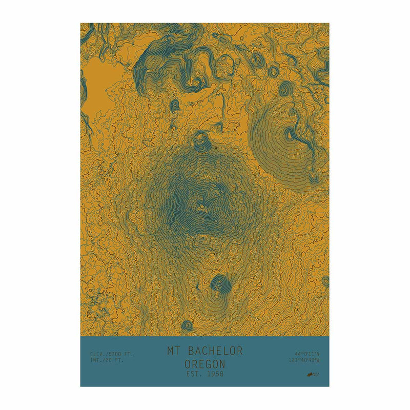 Mount Bachelor, Oregon - Muir Way - TOPO Series