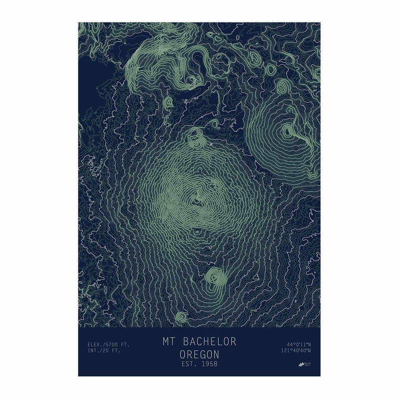 Mount Bachelor, Oregon - Muir Way - TOPO Series