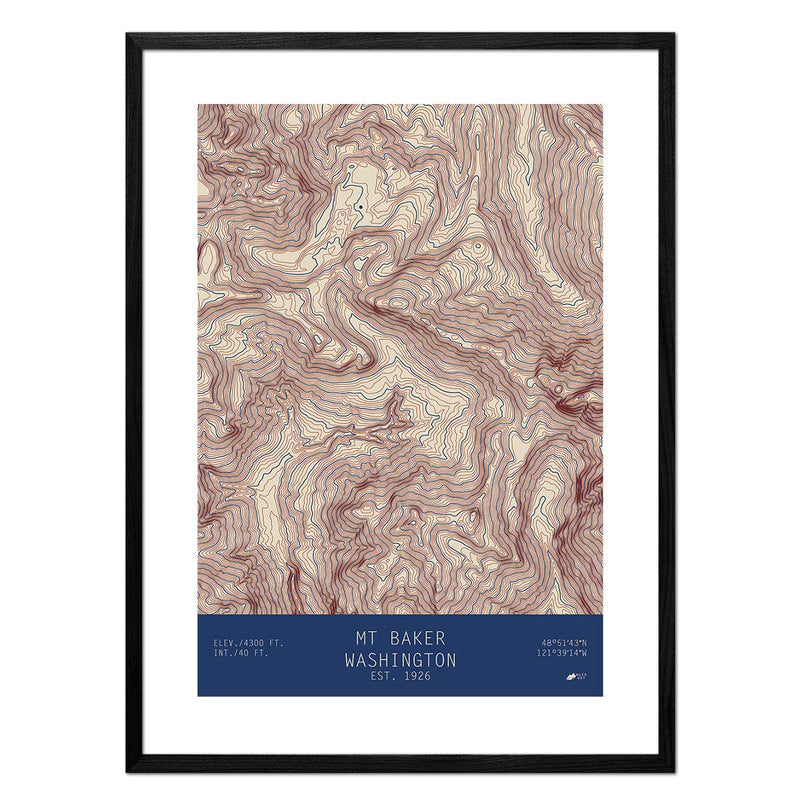 Mount Baker, Washington - Muir Way - TOPO Series