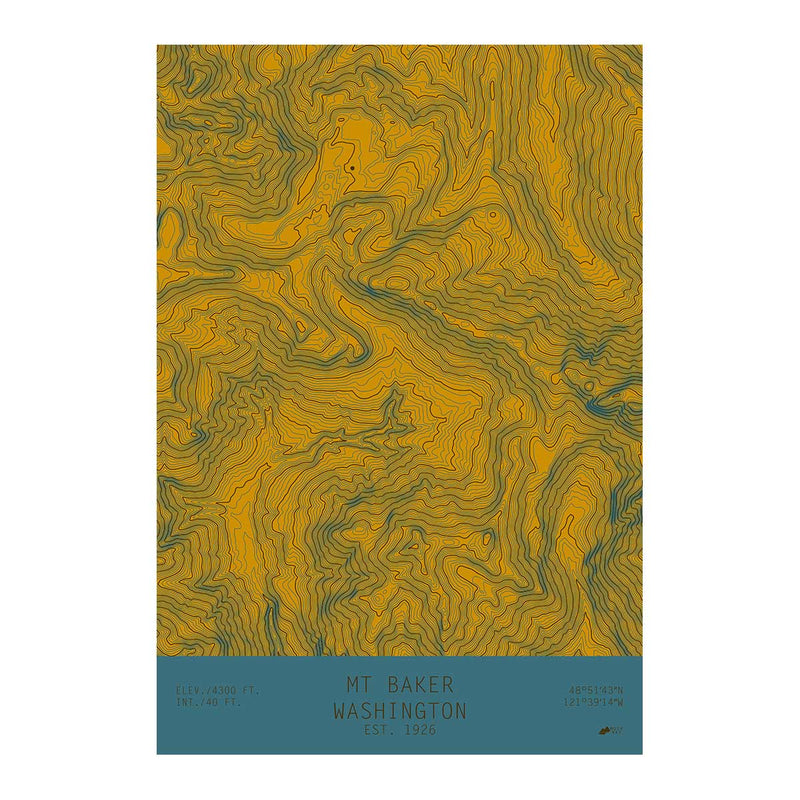 Mount Baker, Washington - Muir Way - TOPO Series