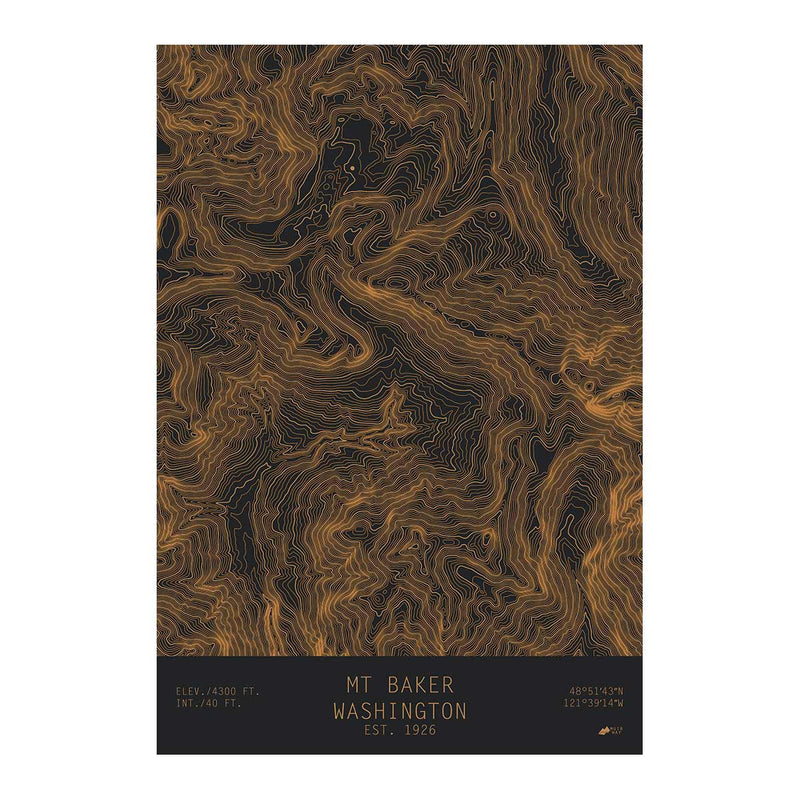 Mount Baker, Washington - Muir Way - TOPO Series