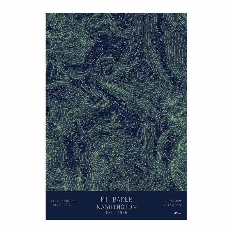 Mount Baker, Washington - Muir Way - TOPO Series