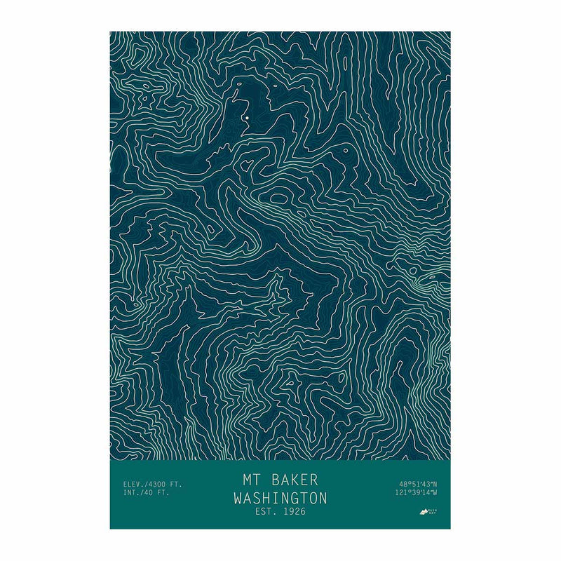 Mount Baker, Washington - Muir Way - TOPO Series