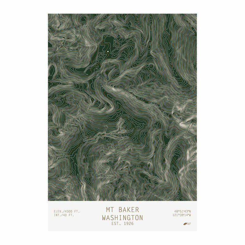 Mount Baker, Washington - Muir Way - TOPO Series