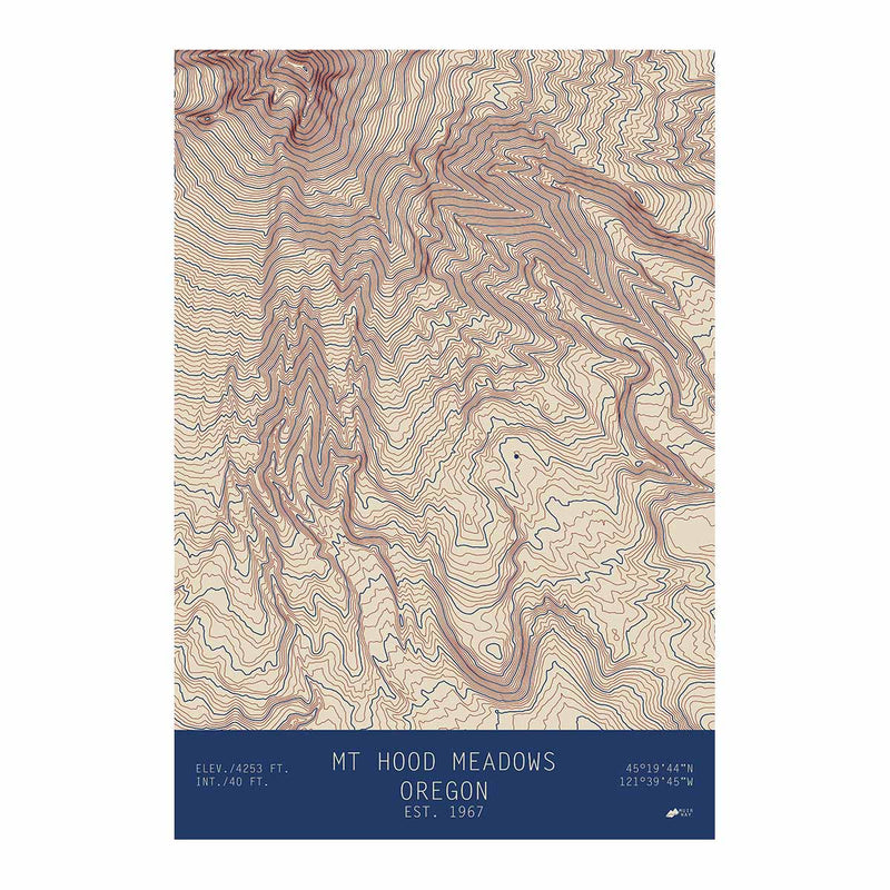Mount Hood Meadows, Oregon - Muir Way - TOPO Series