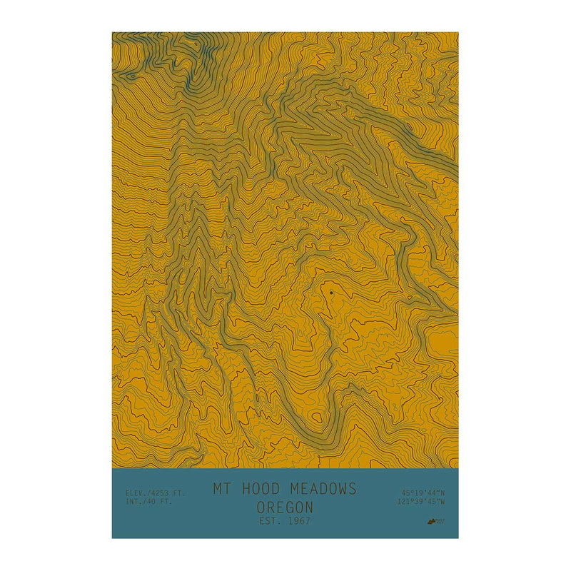 Mount Hood Meadows, Oregon - Muir Way - TOPO Series
