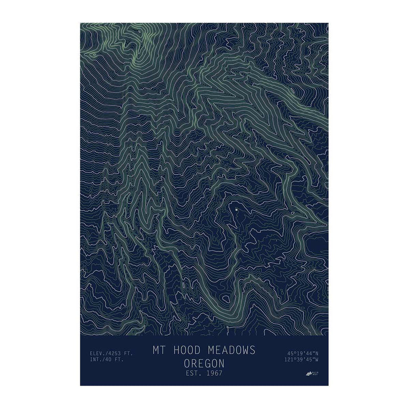 Mount Hood Meadows, Oregon - Muir Way - TOPO Series
