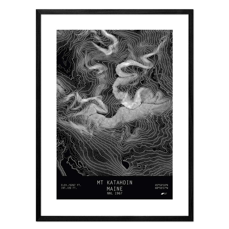 Mount Katahdin, Maine - Muir Way - TOPO Series