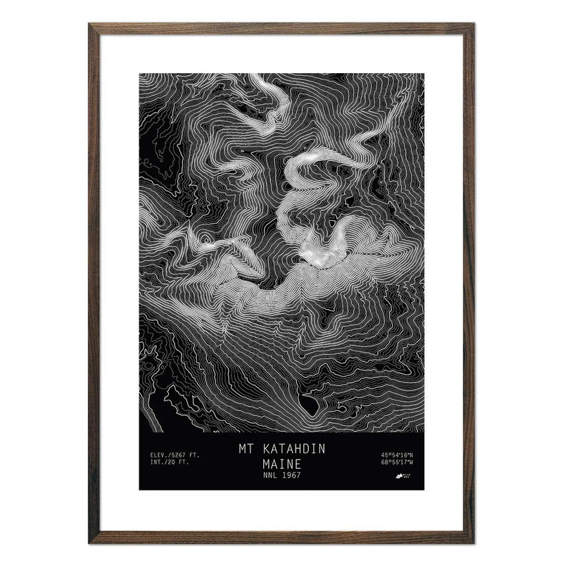Mount Katahdin, Maine - Muir Way - TOPO Series
