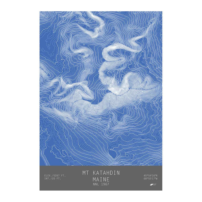 Mount Katahdin, Maine - Muir Way - TOPO Series