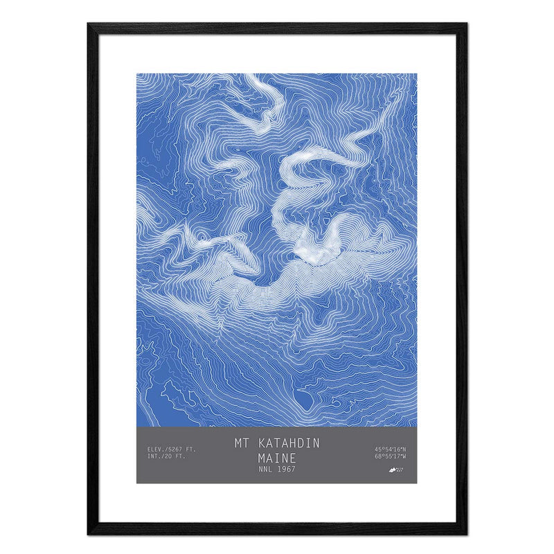Mount Katahdin, Maine - Muir Way - TOPO Series