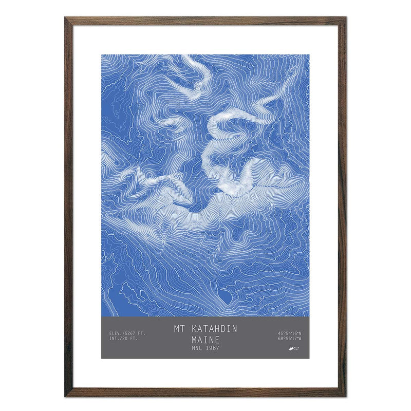 Mount Katahdin, Maine - Muir Way - TOPO Series