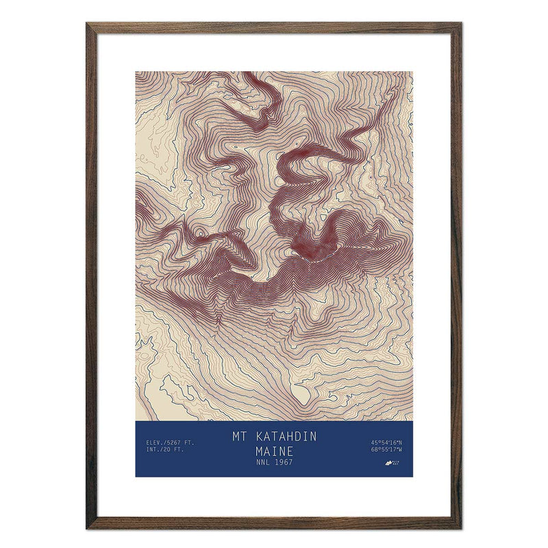 Mount Katahdin, Maine - Muir Way - TOPO Series