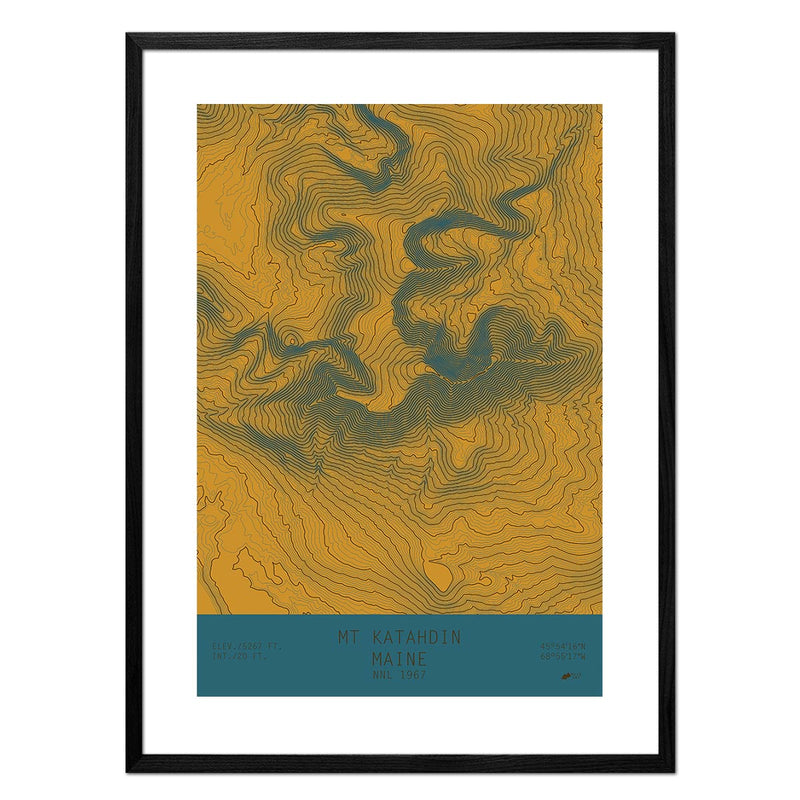 Mount Katahdin, Maine - Muir Way - TOPO Series